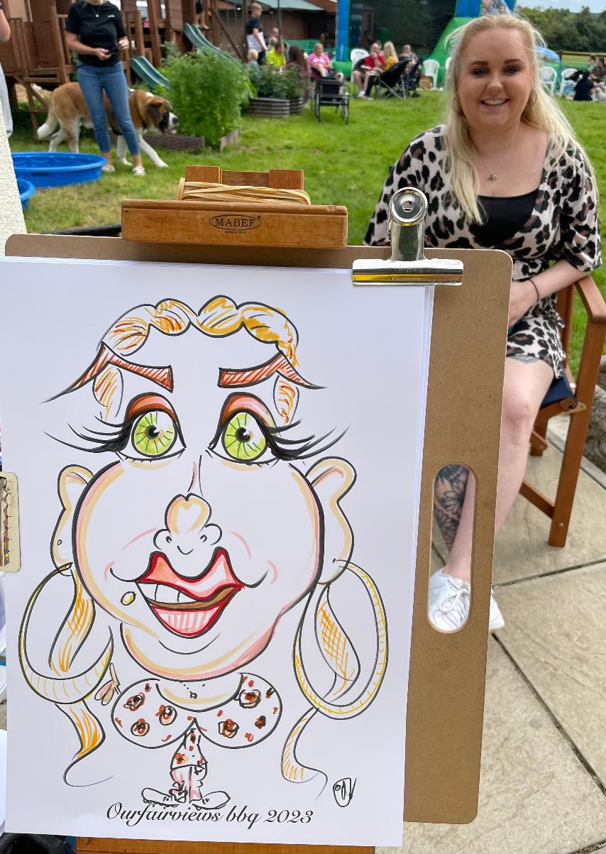 Colour caricatures are also available for your fun day