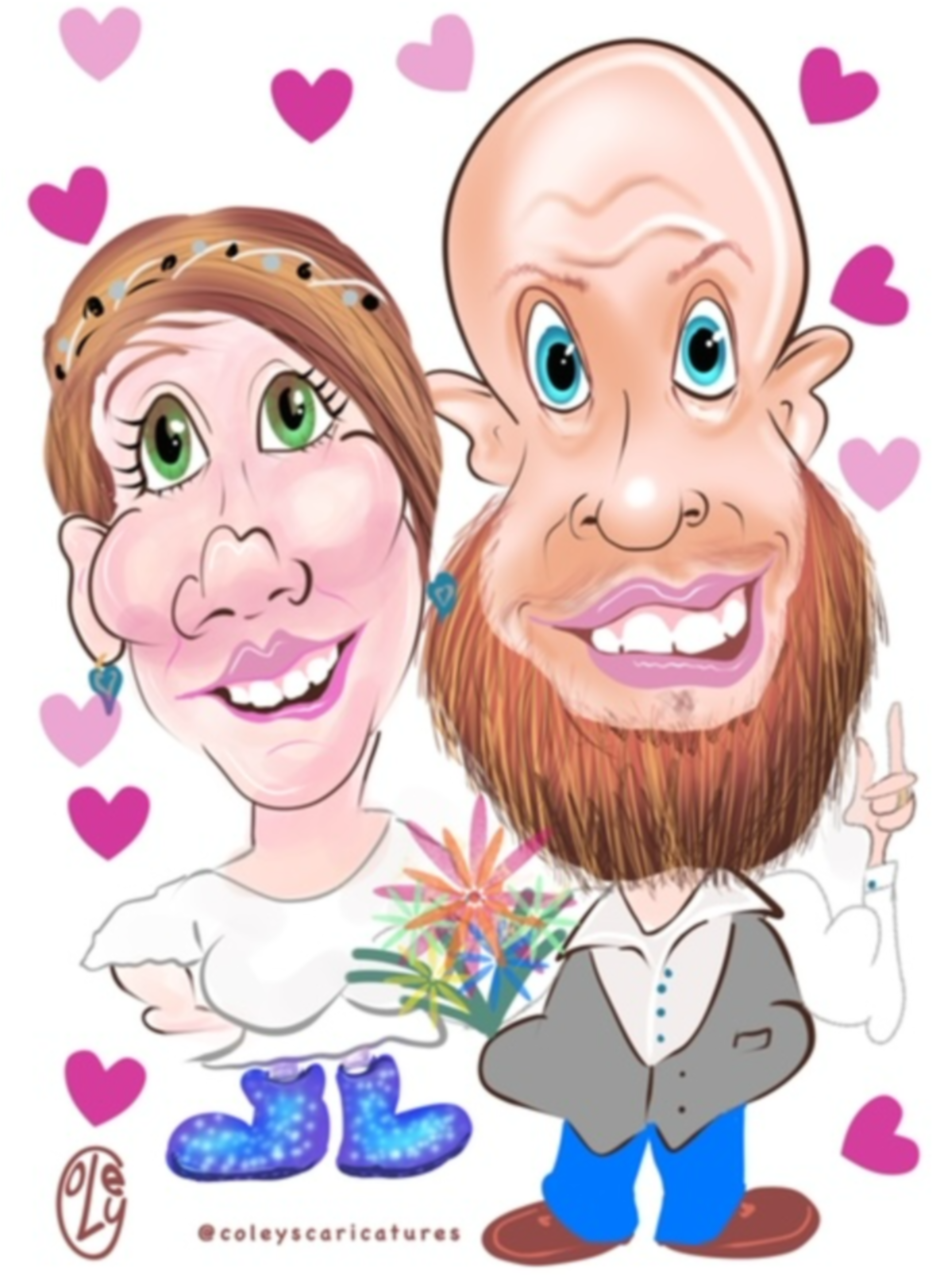 wedding art is highly popular and quick iPad images can also be produced and printed 