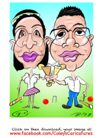 Ipad caricatures are a great way to amuse your party guests